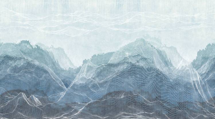 Фреска Ortograf Artline 34544 Atmospheric mountains Флок FLK