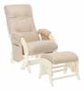 Кресло-качалка Комфорт Milli Smile 4627164251046 дуб шампань, polaris Beige, с пуфом и маятниковым механизмом