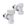 Набор термостатический угловой Royal Thermo Design НС-1640379 1/2" М30х1,5 Белый фото 2