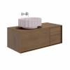 Раковина Kerama Marazzi Artbasin Conchiglia CC.wb.50\MAL накладная 50, мальва матовая фото 5