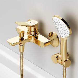 Смеситель для ванны с душем Am.Pm X-Joy F85A15099 золото