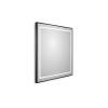 Зеркало BelBagno SPC-KRAFT-700-800-LED-TCH-WARM-NERO с подсветкой и подогревом, Черный фото 2