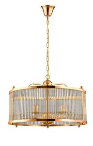 Подвесная люстра Crystal Lux Tadeo SP6 D600 GOLD/TRANSPARENTE