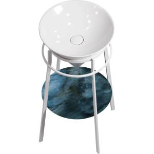 Консоль с раковиной Kerama Marazzi Kerama Marazzi Cono 44 белая матовая