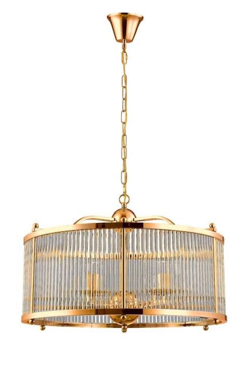 Подвесная люстра Crystal Lux Tadeo SP6 D600 GOLD/TRANSPARENTE