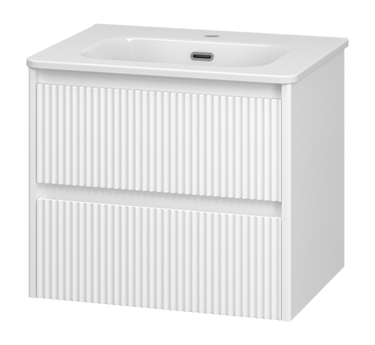 Тумба с раковиной Brevita Рива УТ000026196 белая, 60 см