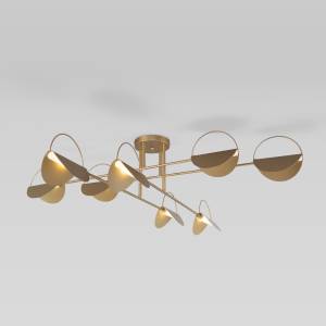 Потолочный светильник Eurosvet Grazia 70148/8 золото Smart