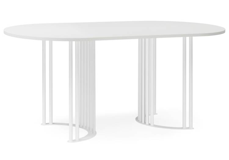 Стол Notta Хьюго О 620401 белая шагрень пленка, белый 160x90x75.5
