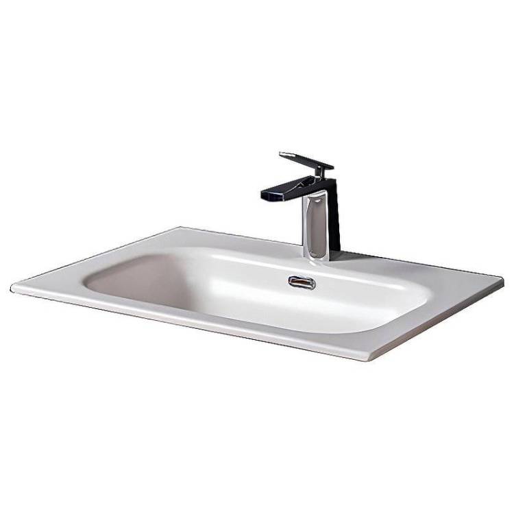 Раковина Armadi Art Vallessi 838-060-WG моноблок, 60 см, белая глянцевая