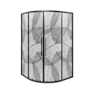 Душевой уголок AvaCan HB120MT профиль черный, стекло матовое, 120x120x195