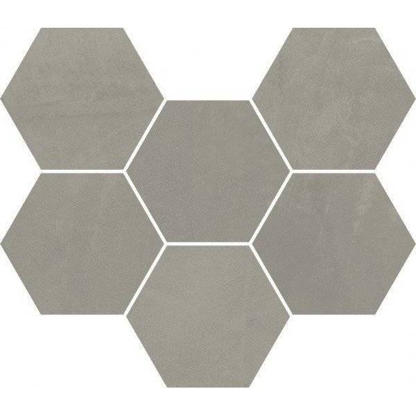 Мозаика Italon Continuum 620110000189 Iron Mosaico Hexagon 25x29
