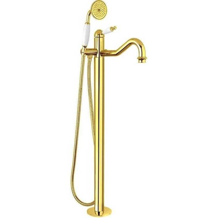 Смеситель для ванны Migliore Oxford 19558 напольный, с внутренней частью, золотой