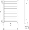 Полотенцесушитель водяной Lemark Ursus П10 50x80, хром фото 3