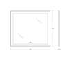 Зеркало BelBagno SPC-KRAFT-900-800-LED-TCH-WARM с подсветкой и подогревом, Сатин фото 6