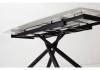 Стол Woodville Rivoli 493170 matt white marble sintered stone, black 140(200)x90x76 фото 7
