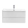 Тумба с раковиной BelBagno Albano 100 подвесная, bianco lucido