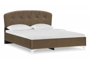 Кровать Woodville Алберто 398912 ажур 22 коричневая 160x200