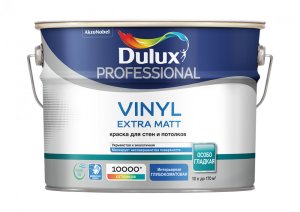 DULUX PROFESSIONAL VINYL EXTRA MATT краска для потолка и стен, глуб/мат, Баз BW (2,5л) (распродажа)