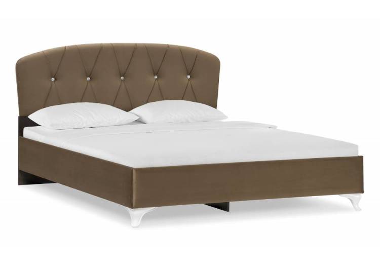 Кровать Woodville Алберто 398912 ажур 22 коричневая 160x200