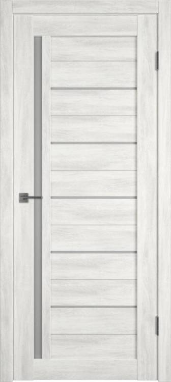 Межкомнатная дверь Владимирская Фабрика Дверей Atum 1 Nord Vellum стекло White Cloud 700x2000