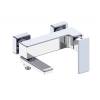 Смеситель для ванны Grocenberg GB8008WC белый, хром фото 2