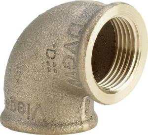 Отвод Viega 90 бронза Rp-резьба 3090 1 1/2 x 1 1/2 269197