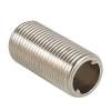 Ниппель VALTEC под сгонный ключ 1/2 дюйм наружная резьба, никелированная латунь