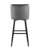 Стул барный Stool Group Ститч MC15B VELVET HLR-21 DUAL серый фото 3