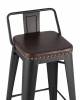 Стул барный Stool Group Tolix Soft LF630A MATTE BLACK 3474+PU7005 черный матовый фото 6