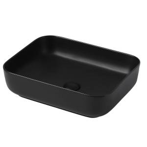 Раковина Abber Rechteck AC2202MB 50 см, черная матовая