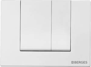 Кнопка смыва Berges Wasserhaus Novum S4 белый, матовый