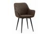 Стул на металлокаркасе Notta Флюид 642985 коричневый (glory 08) / черный