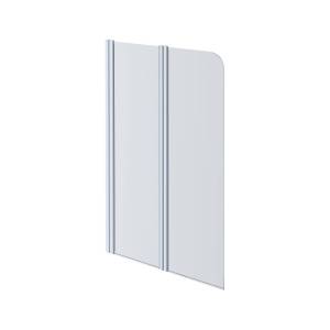Шторка на ванну Aquatek AQ DEL SBA 10015CH профиль хром, стекло прозрачное 100x150