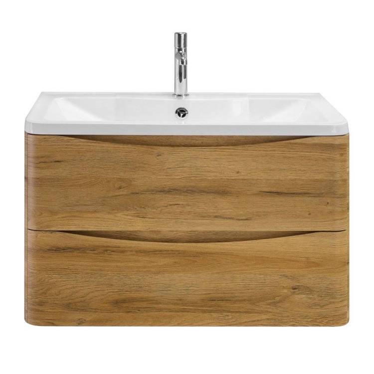 Тумба с раковиной BelBagno Albano 80 напольная, rovere rustico