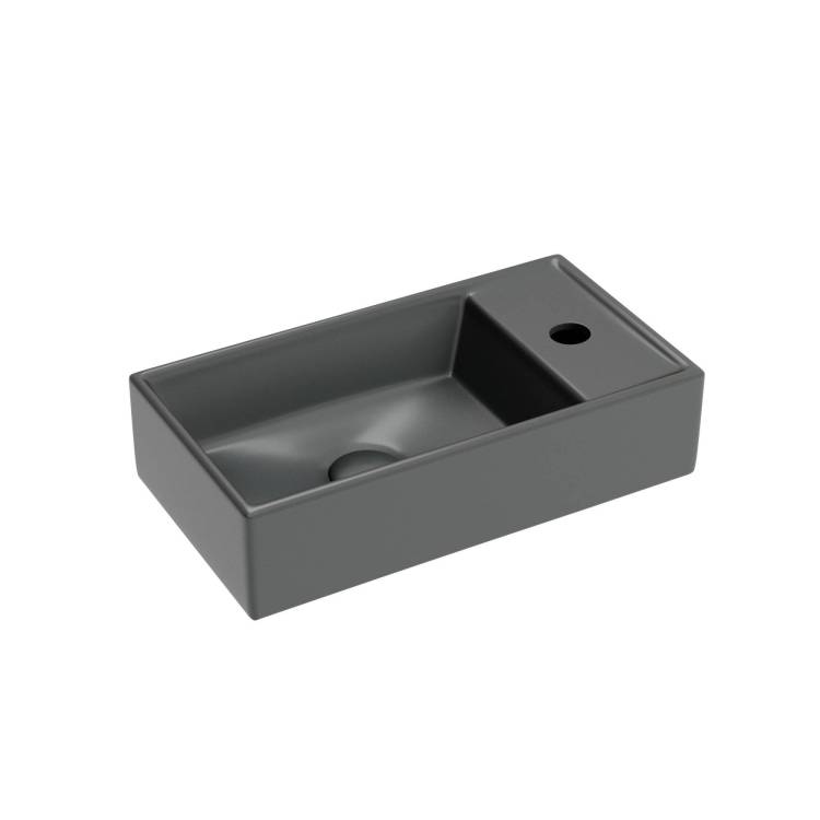 Раковина Ceramica Nova Element CN6051LMDH 42 см, антрацит матовая