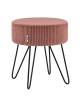 Пуф Stool Group Спейси vd-spacy-cl-coral коралловый, велюр рельефный