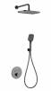Душевой комплект Wonzon & Woghand WW-D2017-A-BGG с термостатом, встраиваемый, темный графит