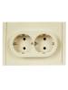 Розетка 2-местная с заземлением IEK Forte&Piano FP-R21-16-1-K10 ваниль фото 5