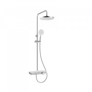 Душевая стойка Berges Wasserhaus Morans 75001 с изливом и термостатом, хром