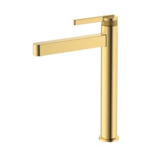 Смеситель для раковины DQ Bonn DA1702007 высокий, золото матовое