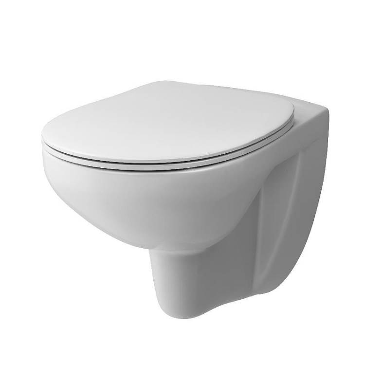 Унитаз подвесной Damixa Willow DX15C1700SC белый, с крышкой-сиденьем микролифт