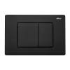 Комплект Abber Bequem AC1100T-AC0105-AC0120MB унитаз подвесной, безободковый, сиденье микролифт, белый, кнопка черная матовая фото 3