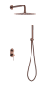 Душевой комплект Boheme Uno 464-CB Copper Brushed