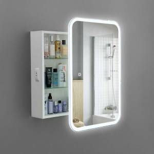 Зеркало-шкаф Alavann Cosmetic Light 60 ALV1041001 с подсветкой, белый