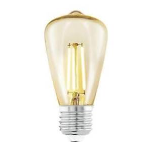 Лампа светодиодная филаментная Eglo E27 3,5W 2200К янтарь 11553