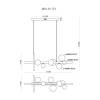Подвесная люстра MyFar George MR1140-7PL фото 3
