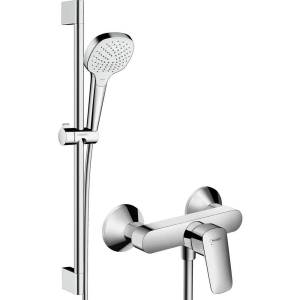 Душевой комплект Hansgrohe Logis 71600000 смеситель + Душевой гарнитур Croma Select E Vario 26582400