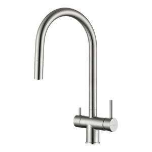 Смеситель для кухни Rivelato Trevi 2433505 с подключением фильтра, нержавеющая сталь