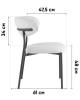 Стул Stool Group Ayla DX-2547X QY004-16 серый, серые ножки фото 8