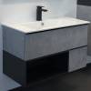 Мебель для ванной Comforty Франкфурт 90 бетон светлый фото 2